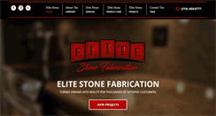 Desktop Screenshot of elitestonefabrication.com