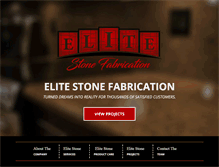 Tablet Screenshot of elitestonefabrication.com